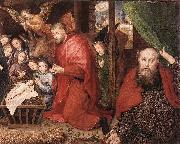 GOES, Hugo van der Adoration of the Shepherds (detail) sg china oil painting reproduction